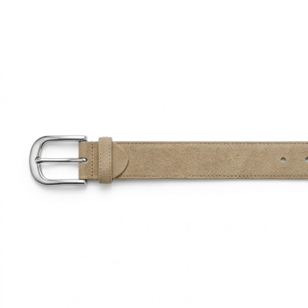 Premium Beige Suede Belt