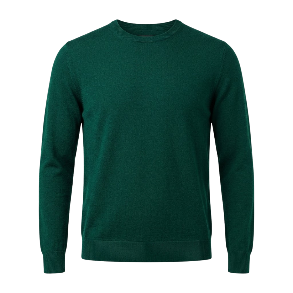 Premium Emerald Merino Wool Sweater