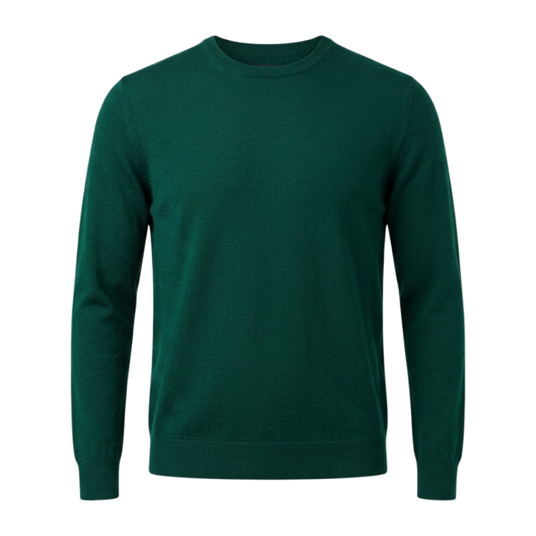 Premium Emerald Merino Wool Sweater