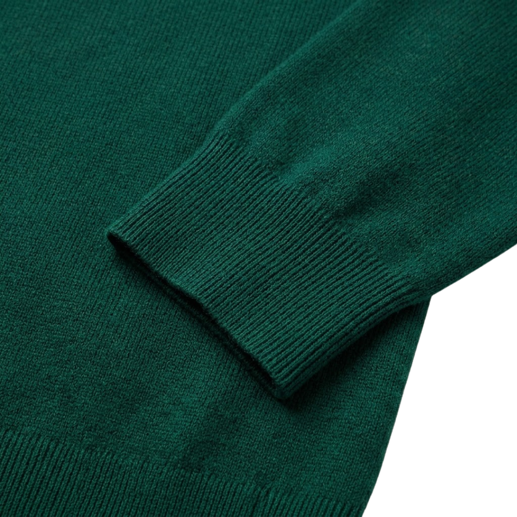 Premium Emerald Merino Wool Sweater