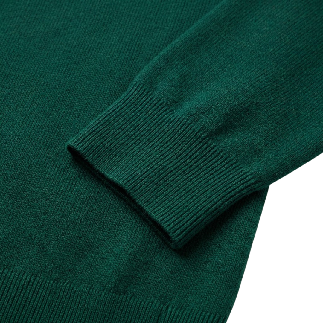 Premium Emerald Merino Wool Sweater